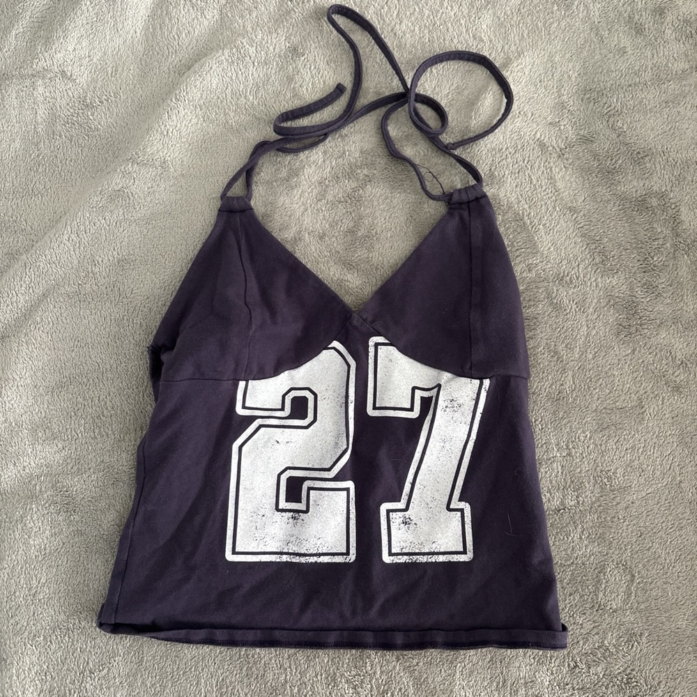 Wild Fable Dark Purple Halter Tank Top